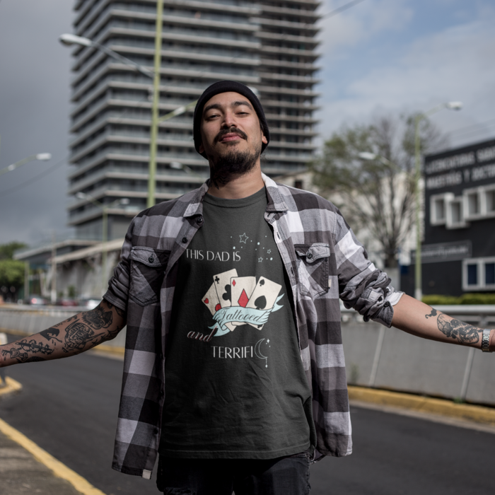 This Dad Is Tattooed And Terrific Men T-Shirt