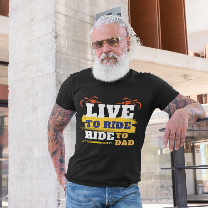 Live To Ride Ride To Dad Men T-Shirt