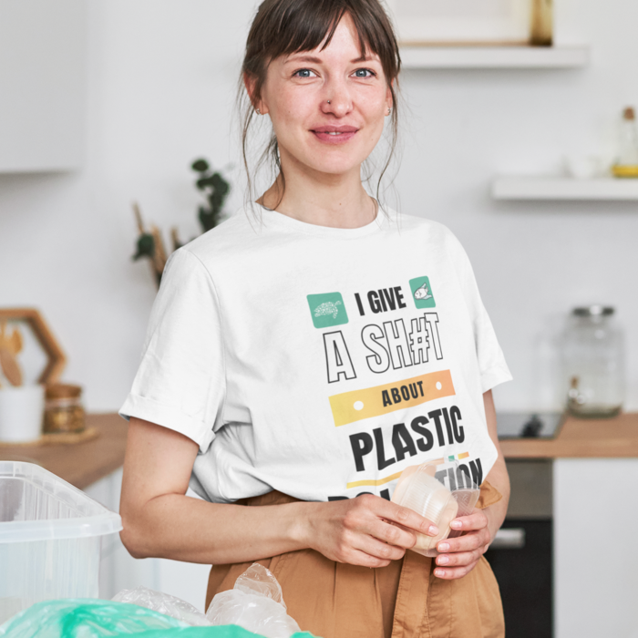 I Give A Shit About Plastic Pollution Unisex T-Shirt