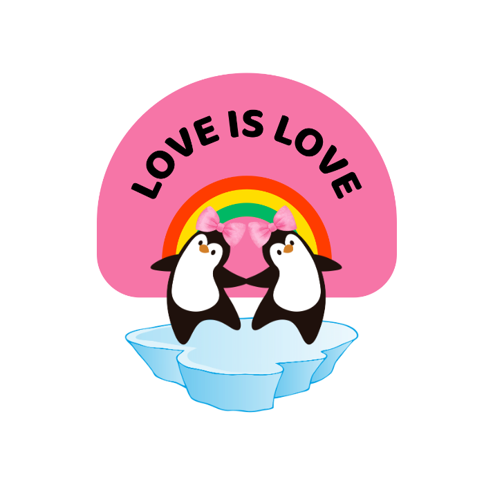 Love Is Love (Pink Bow) Unisex T-Shirt
