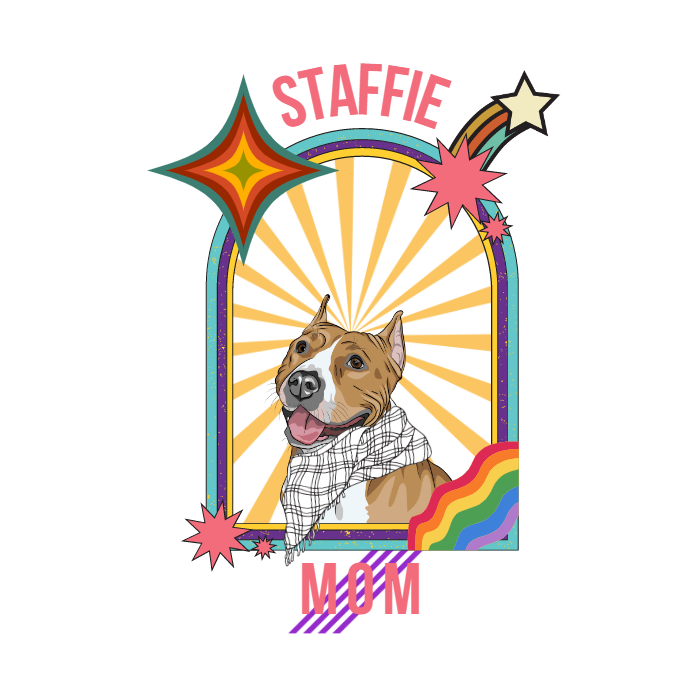 Staffie Mom Women T-Shirt