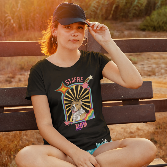 Staffie Mom Women T-Shirt