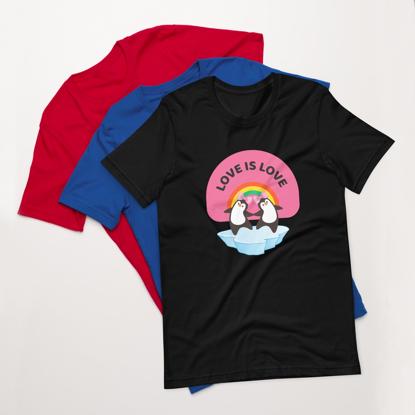 Love Is Love (Pink Bow) Unisex T-Shirt