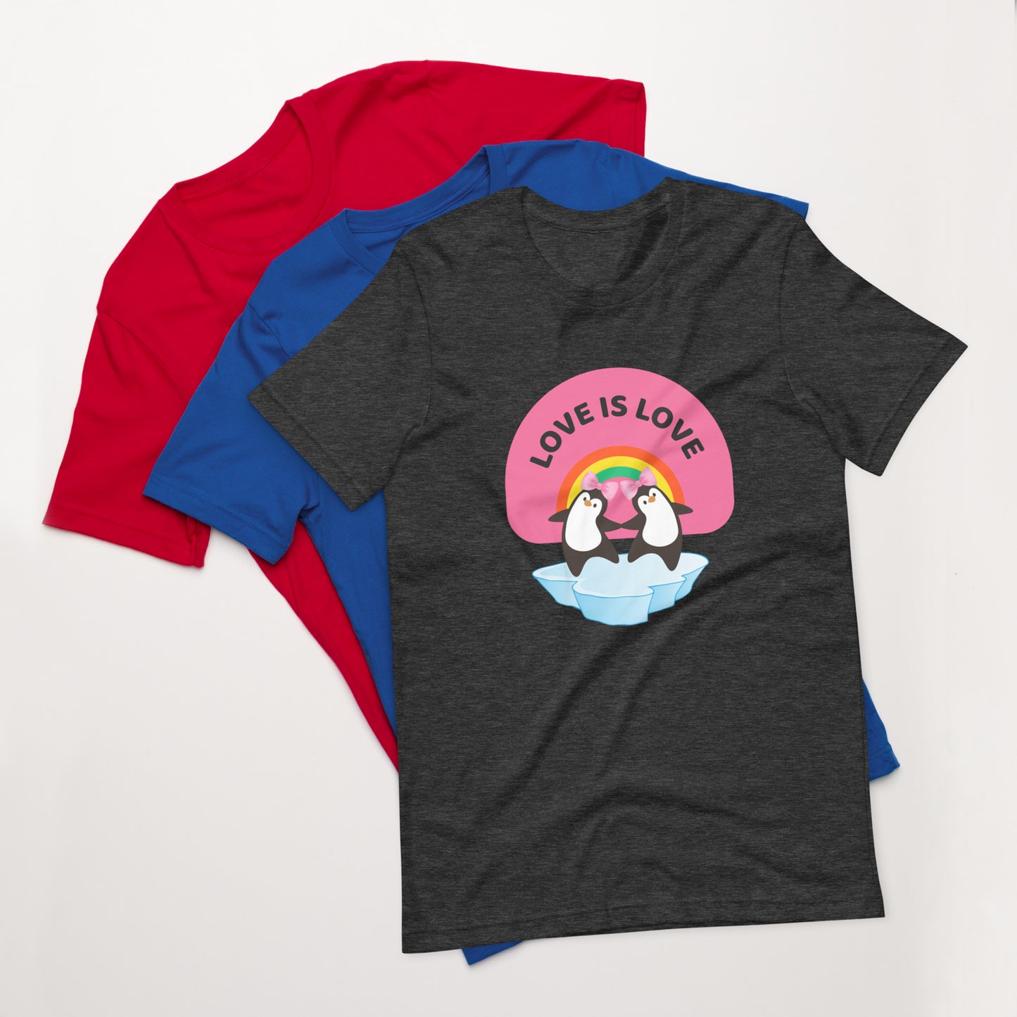 Love Is Love (Pink Bow) Unisex T-Shirt