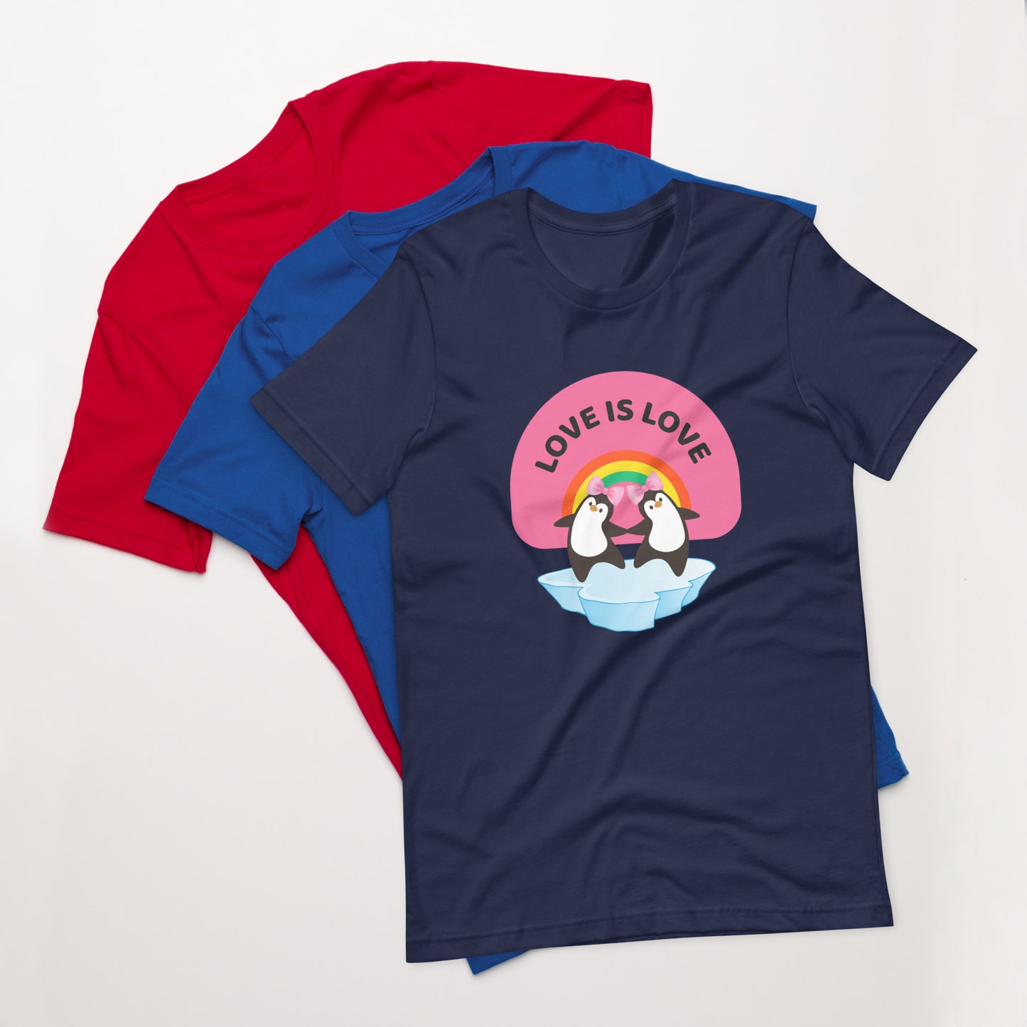 Love Is Love (Pink Bow) Unisex T-Shirt