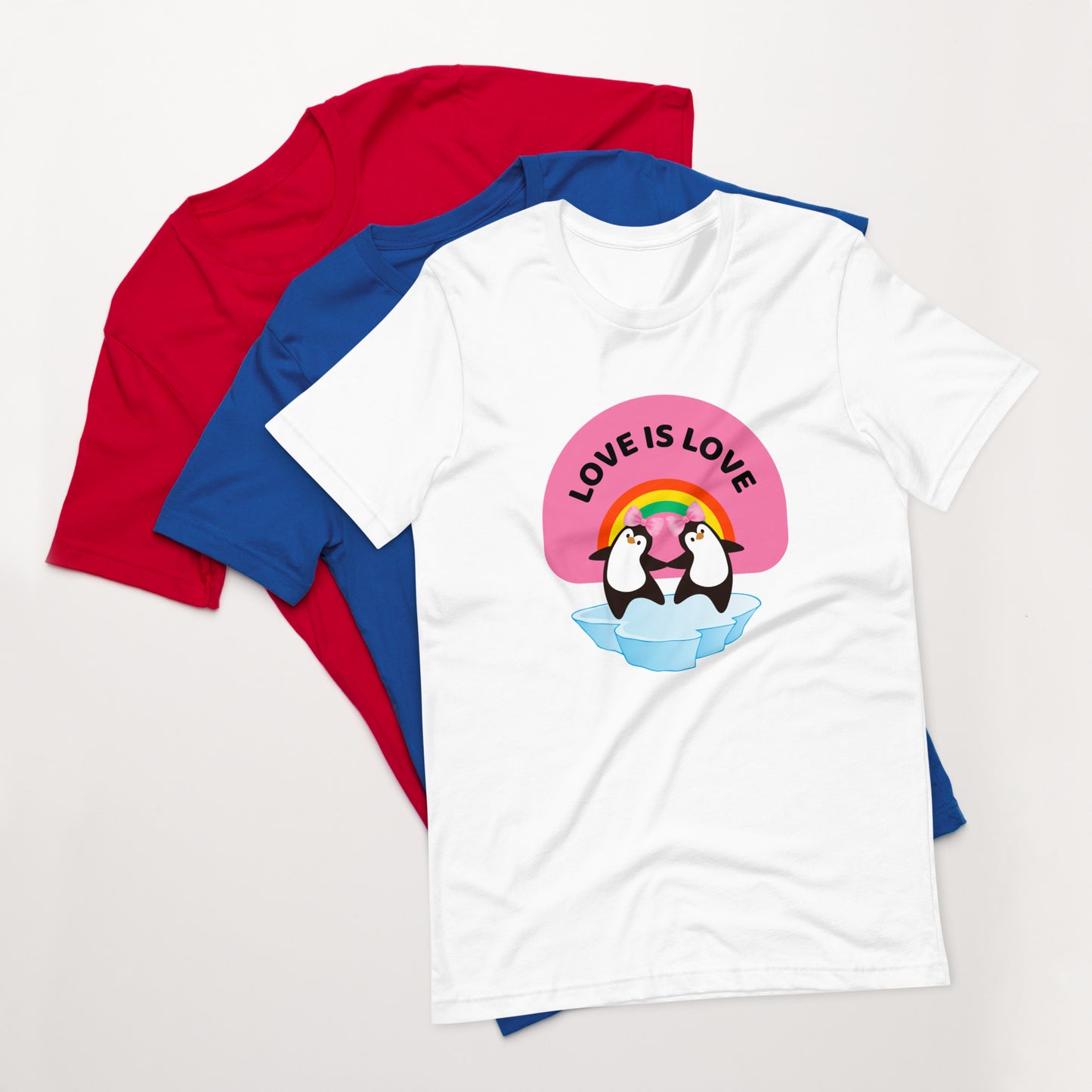 Love Is Love (Pink Bow) Unisex T-Shirt