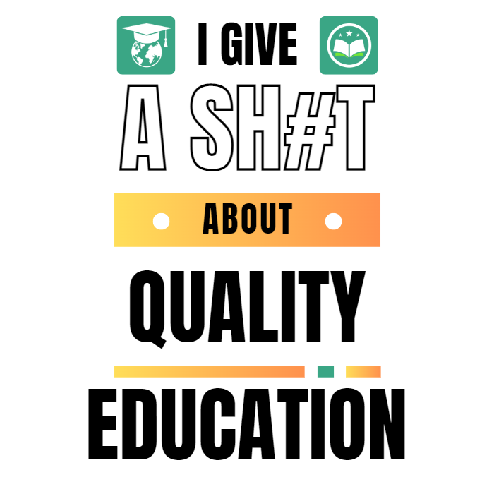 I Give A Shit About Quality Education Unisex T-Shirt