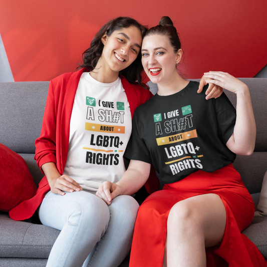 I Give A Shit About LGBTQ+ Rights Unisex T-Shirt