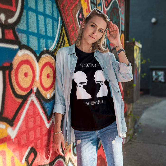 Shut Up & Peace (v1) Women T-shirt