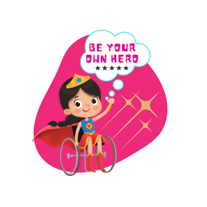 Be Your Own Hero (Girl) Kids T-Shirt