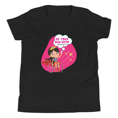 Be Your Own Hero (Girl) Kids T-Shirt