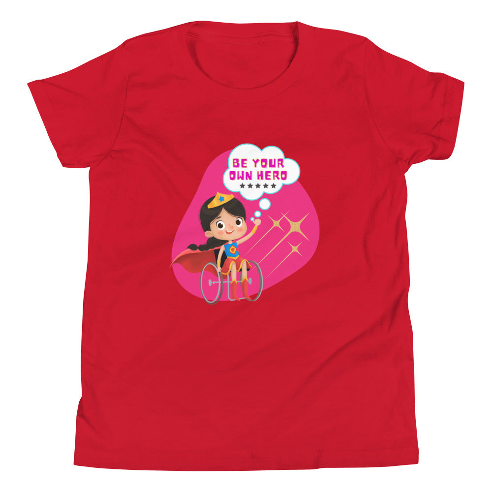 Be Your Own Hero (Girl) Kids T-Shirt